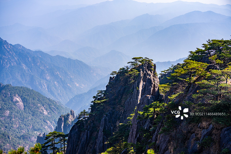 安徽黄山风景区自然风光图片素材