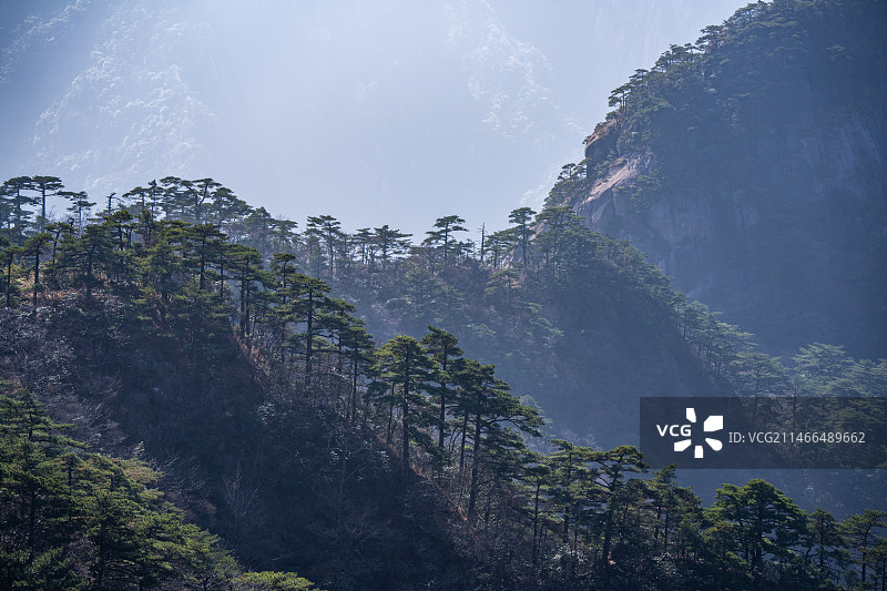 安徽黄山风景区自然风光图片素材