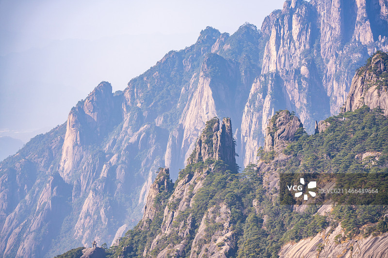 安徽黄山风景区自然风光图片素材