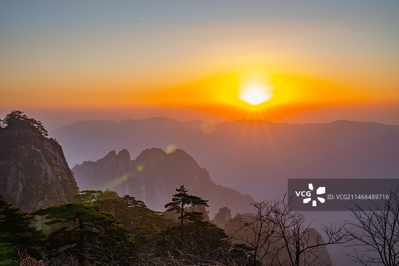 安徽黄山风景区自然风光图片素材