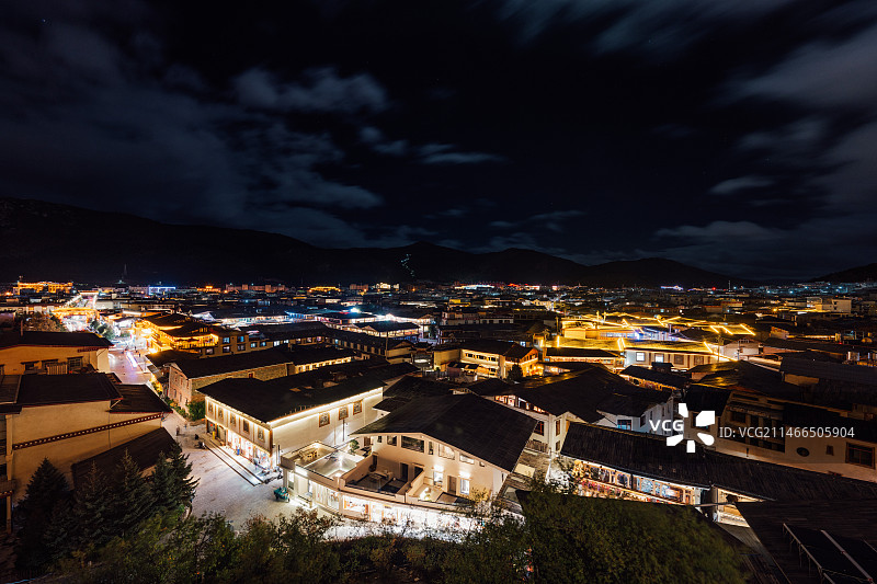 香格里拉市区图片素材