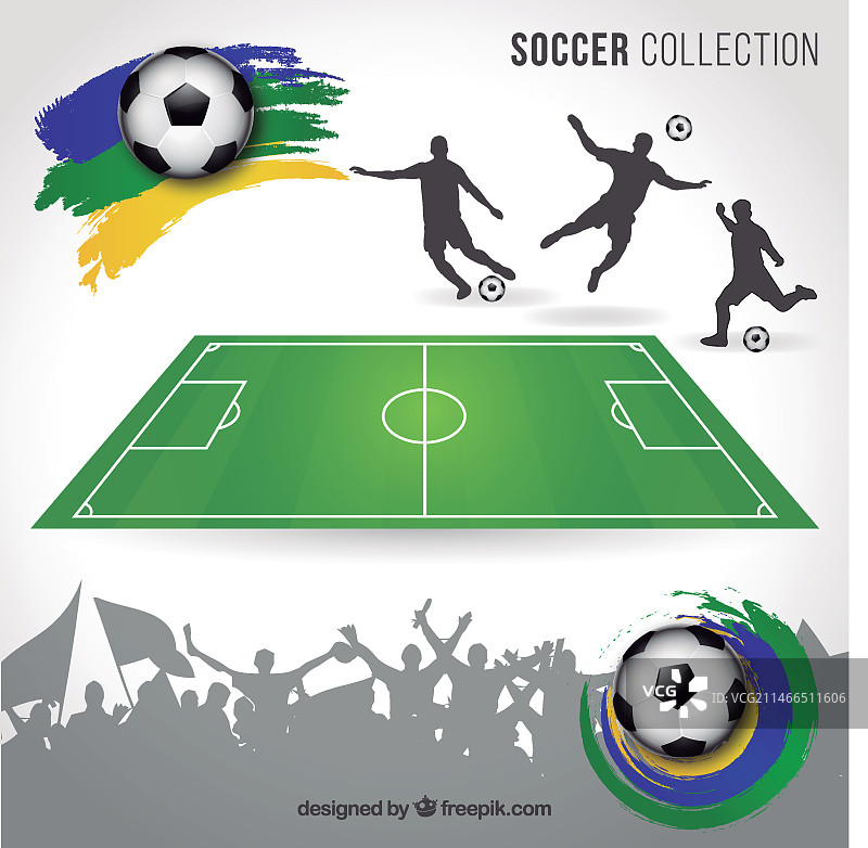 巴西足球元素图片素材