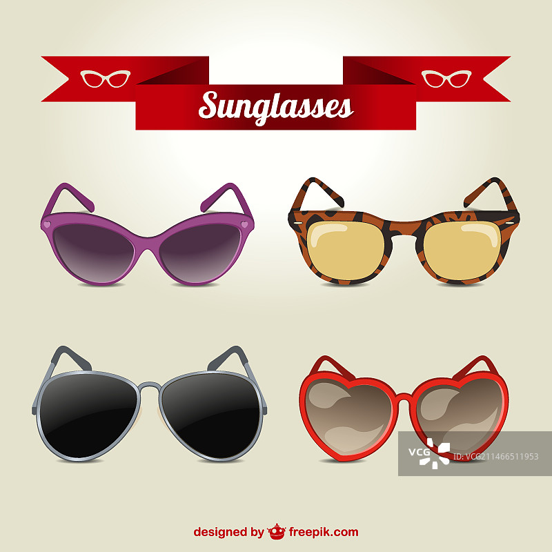 现代太阳镜系列图片素材