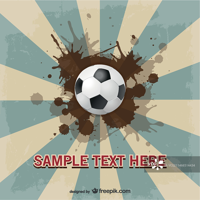 带有油漆飞溅的足球图片素材