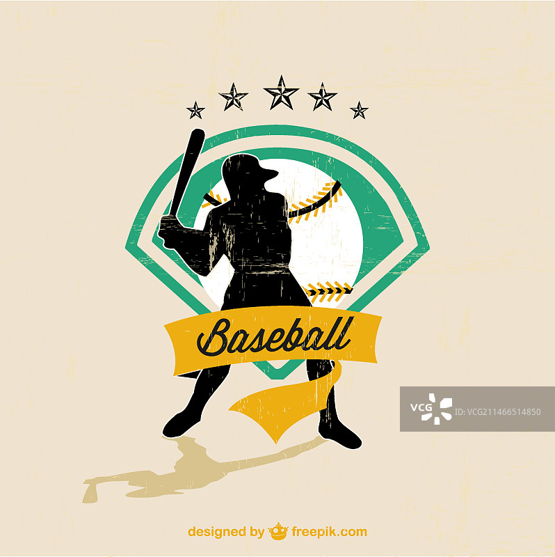 棒球运动员Logo图片素材