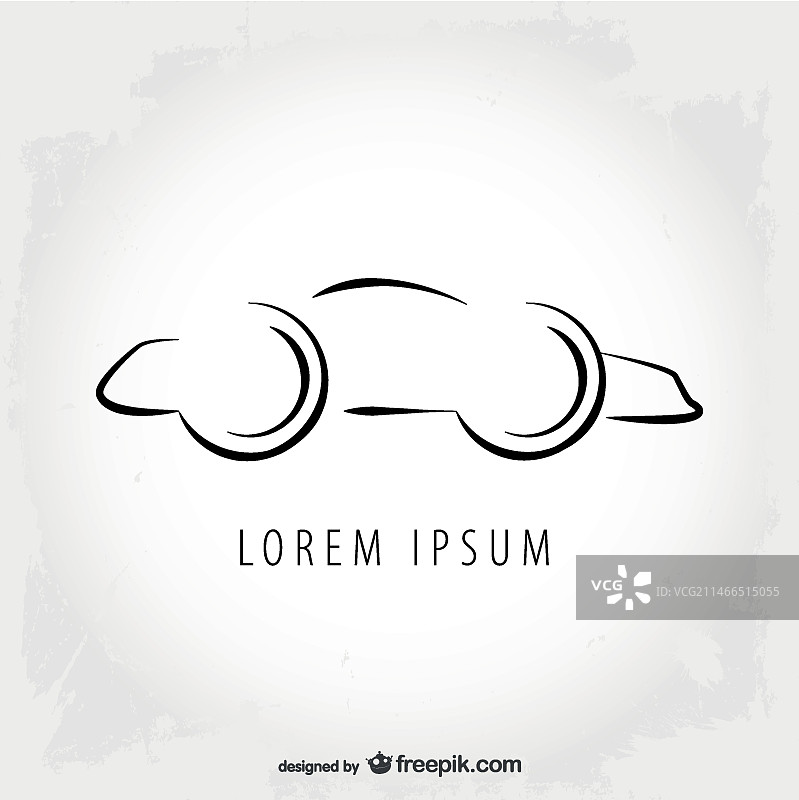 汽车标志线条艺术设计图片素材