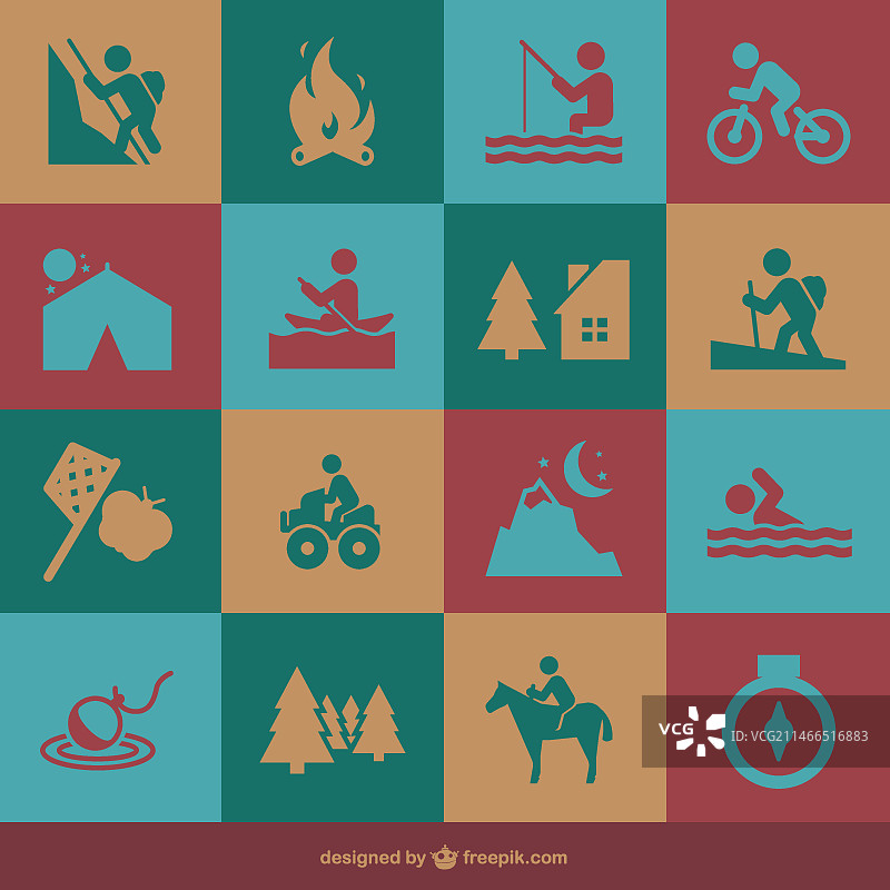 休闲活动图标图片素材
