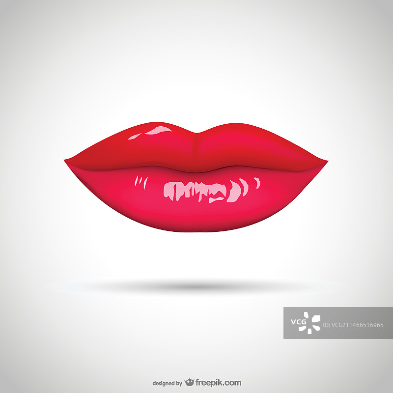 逼真的嘴唇图片素材