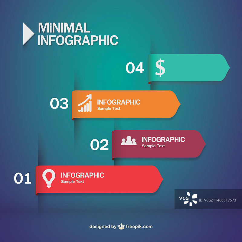 极简信息图标签模板图片素材