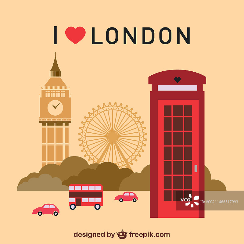 伦敦地标合集图片素材