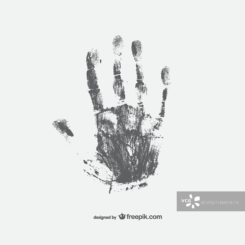 黑色手印图片素材
