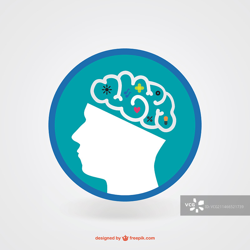 天才大脑图标图片素材