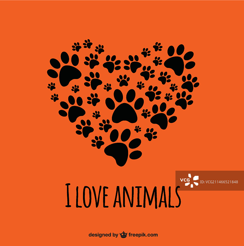 我爱动物模板图片素材