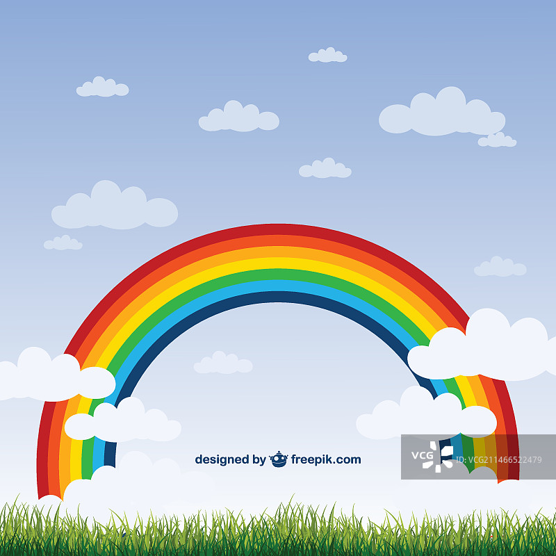 彩虹自然风光图片素材