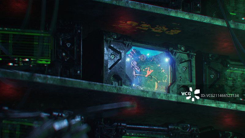 赛博朋克科技场景图片素材