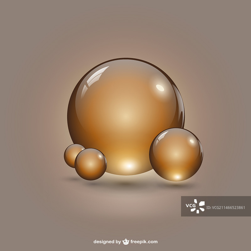 圆形金色形状模板图片素材