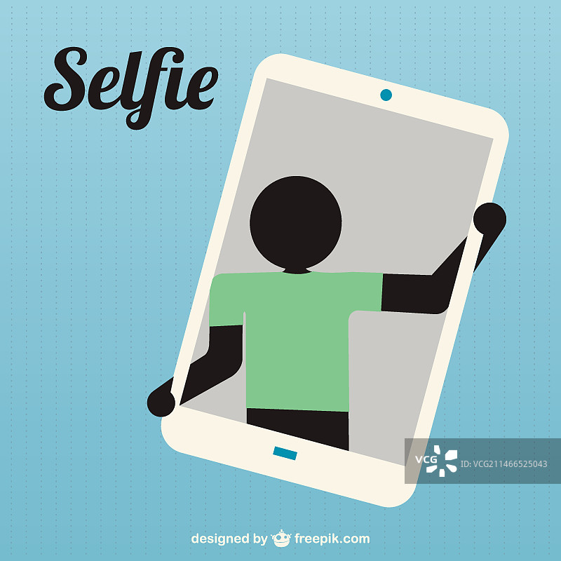 自拍轮廓图标图片素材