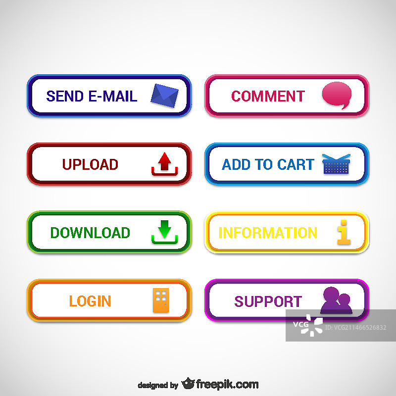 网页按钮合集图片素材