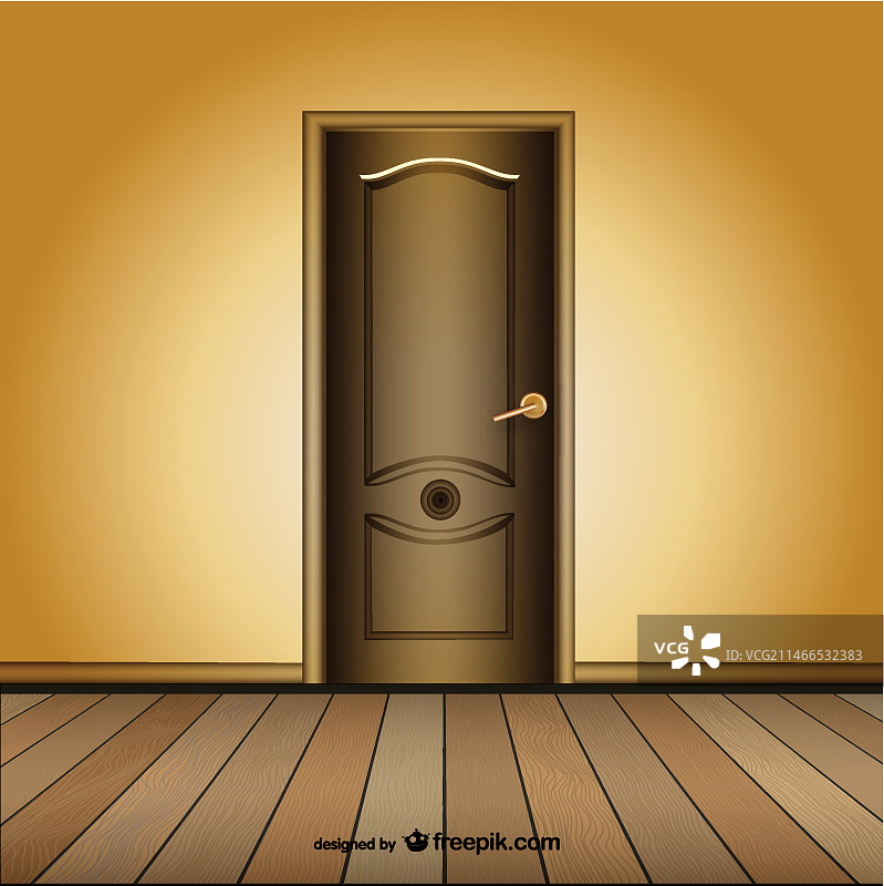 关闭的豪华门图片素材