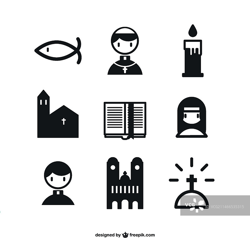 基督教图标合集图片素材