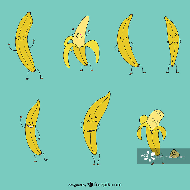 有趣的香蕉合集图片素材