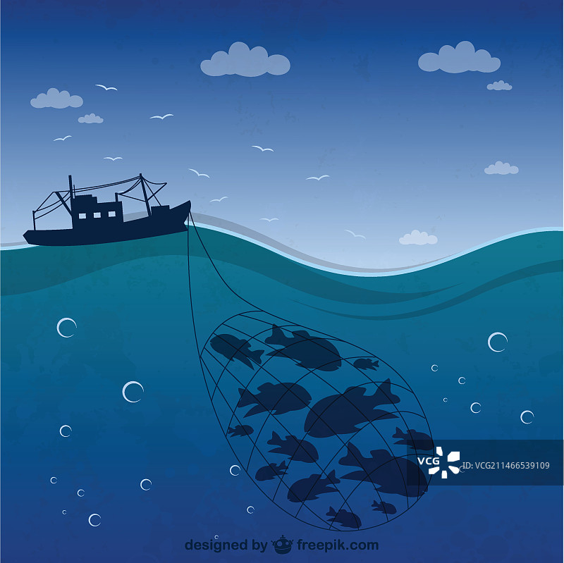 渔船轮廓图片素材