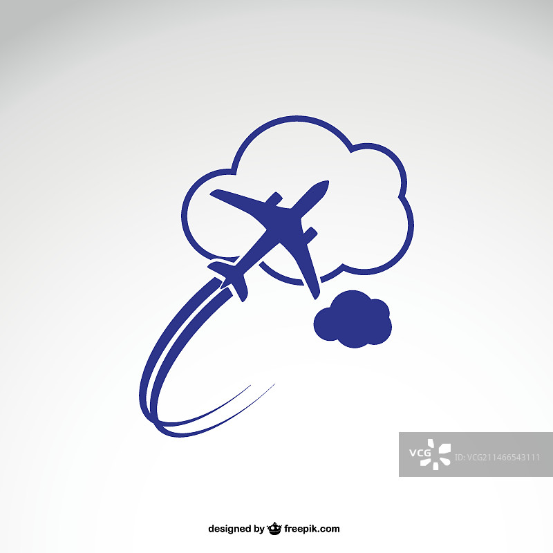 飞机Logo模板图片素材