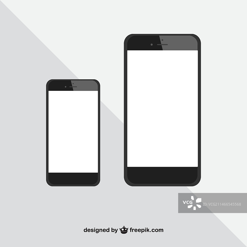 不同尺寸的智能手机图片素材