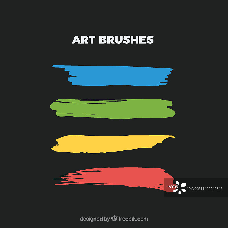 水彩画笔矢量图图片素材