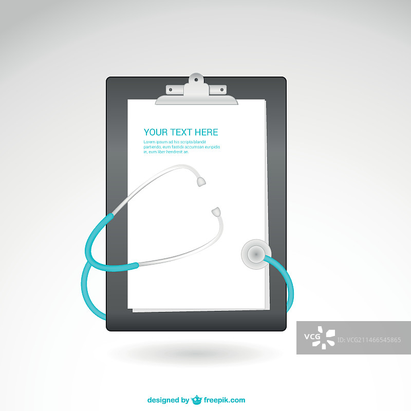 带有听诊器的文件夹图片素材