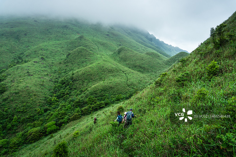 广西南宁大明山户外徒步旅行图片素材