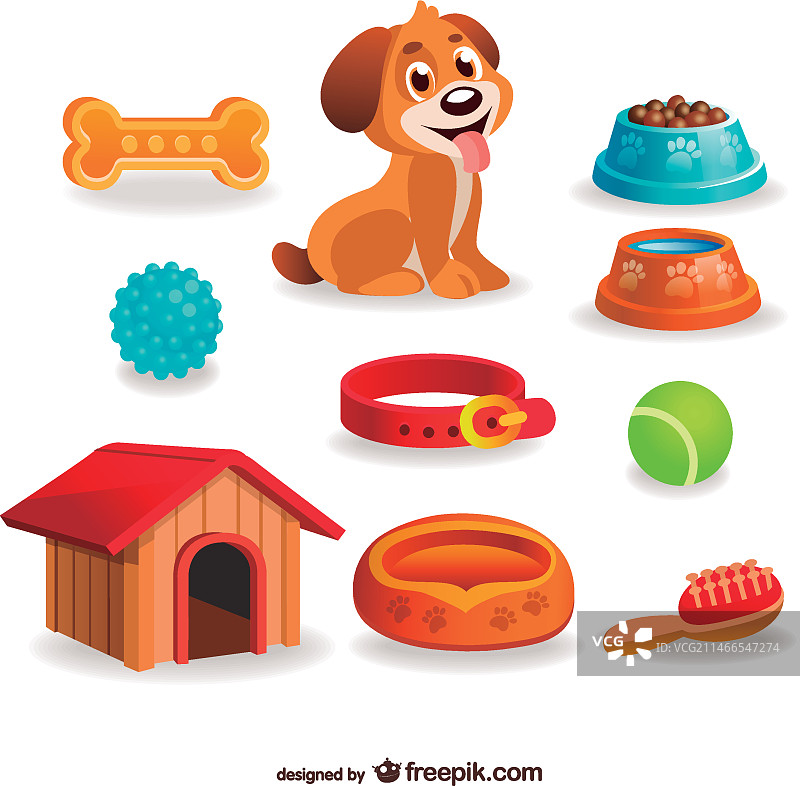 宠物狗设计元素图片素材
