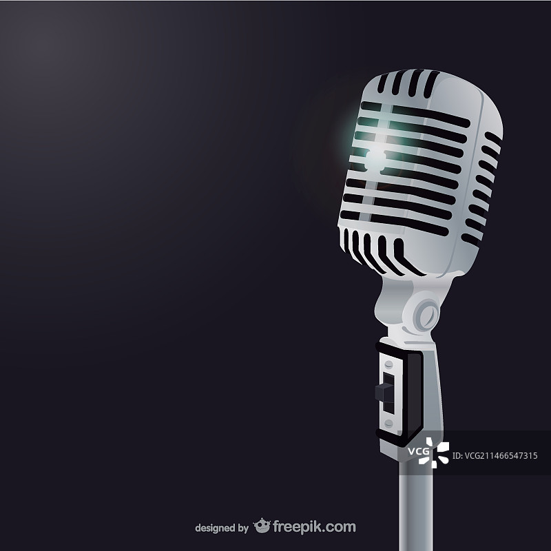 经典麦克风插画矢量素材图片素材