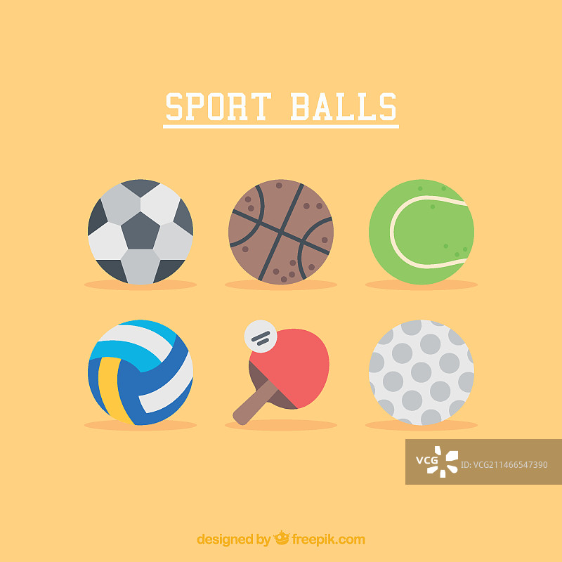 运动球类插画图片素材