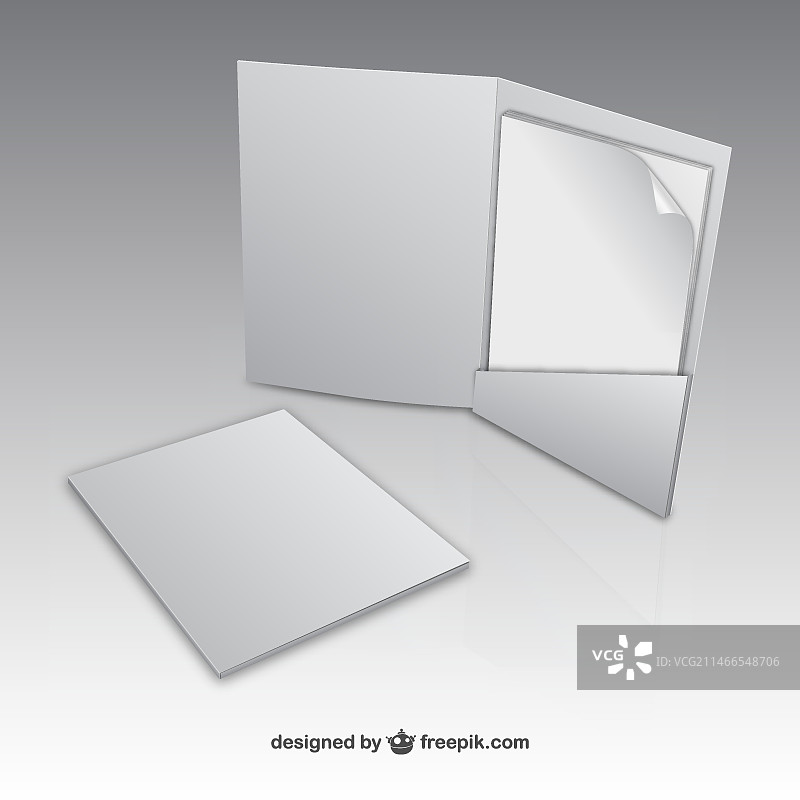 纸质文件夹样机图片素材