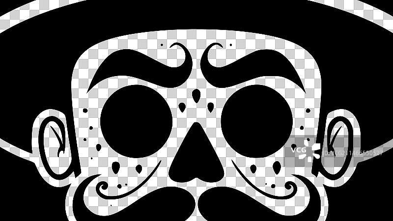 墨西哥极简剪影图片素材