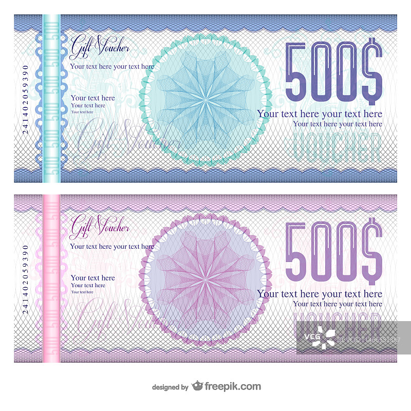 复古优惠券模板图片素材