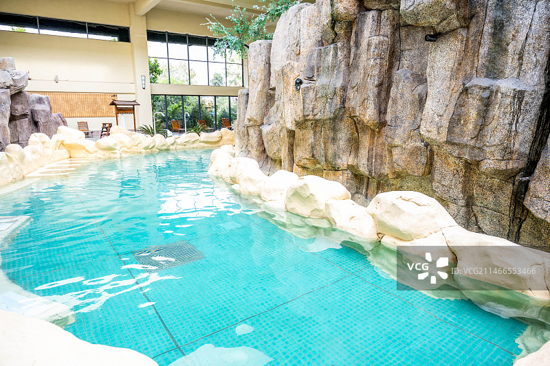 室内温泉池图片素材