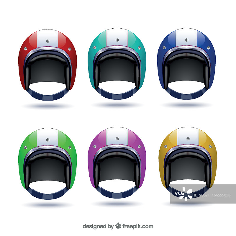 彩色摩托车头盔保护图片素材