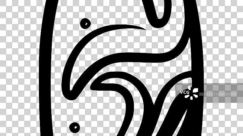 黑白冲浪板图片素材