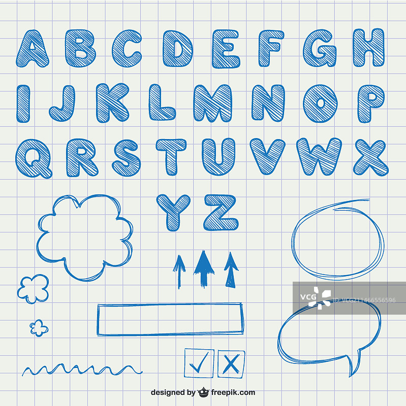 书法字母表图片素材