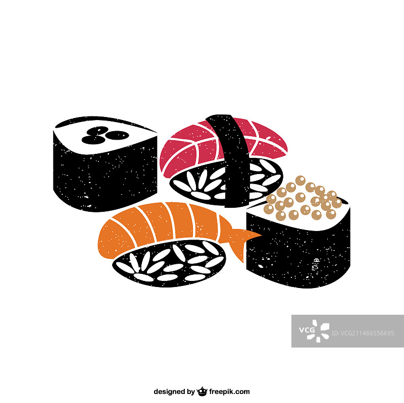 寿司食物矢量素材图片素材