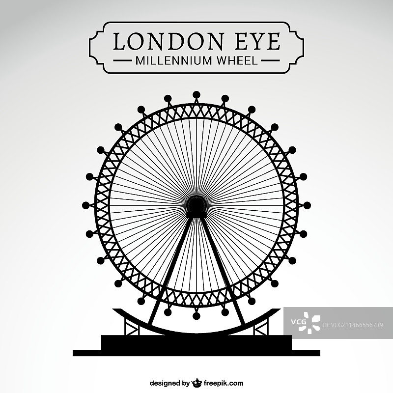 伦敦眼设计图片素材