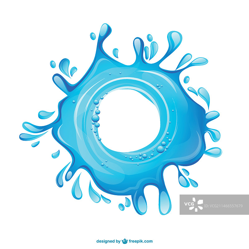 水花插画图片素材