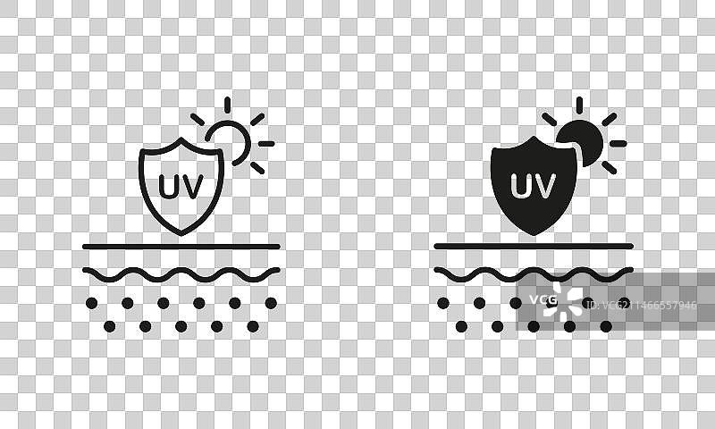 防紫外线护肤霜线条设计图片素材