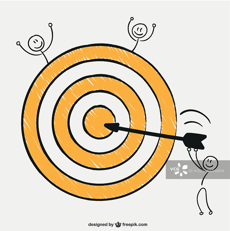 完美的靶心射击图片素材