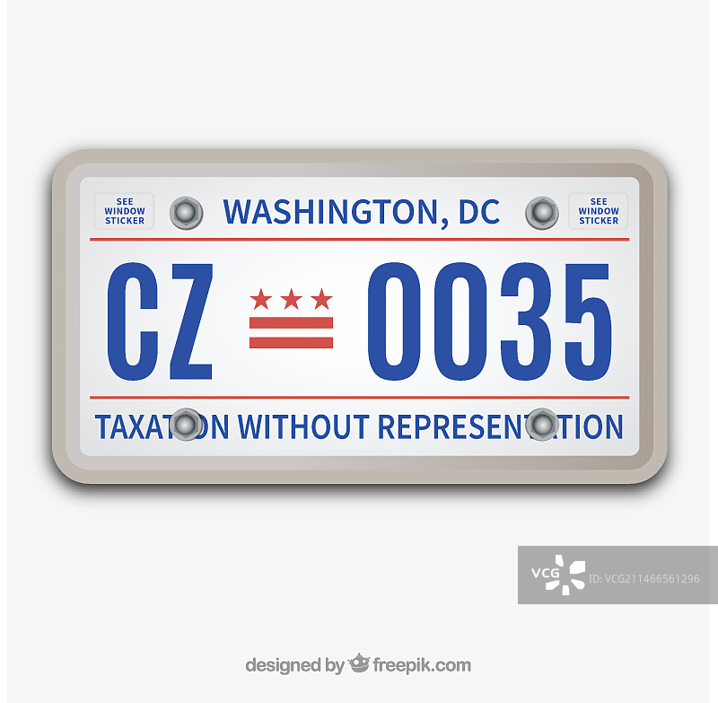 汽车牌照矢量图图片素材