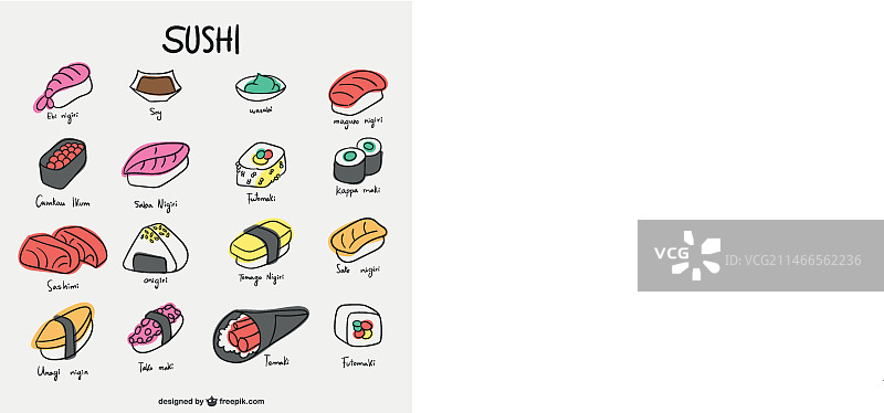寿司图标合集图片素材