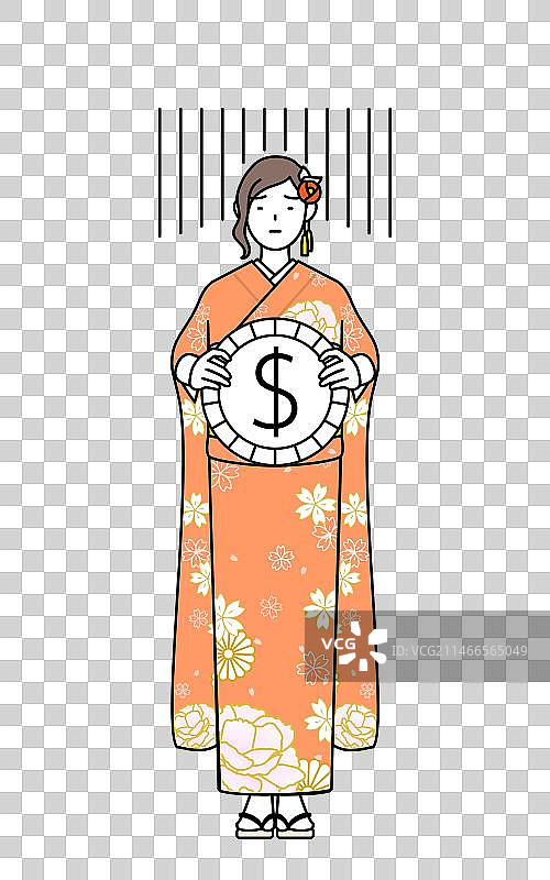 新年和成人节的初诣图片素材