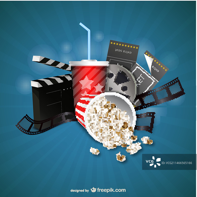 电影院相关物品图片素材